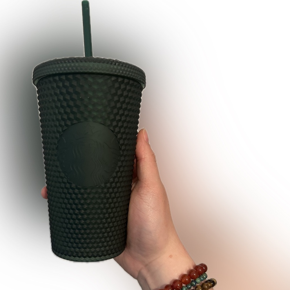 Starbucks Dark Green Studded Cup